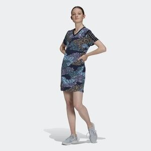 🎉Host Pick: Farm Rio x Adidas 3-Stripes Print Cotton V-Neck Dress